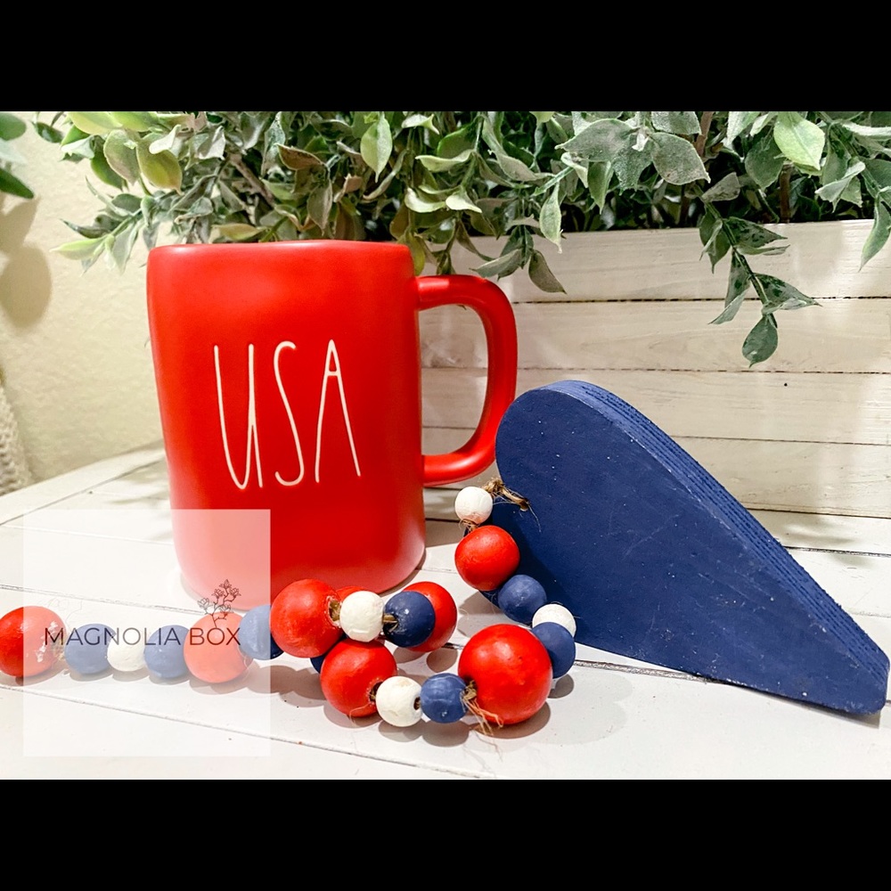 Rae Dunn “USA” Red Mug
